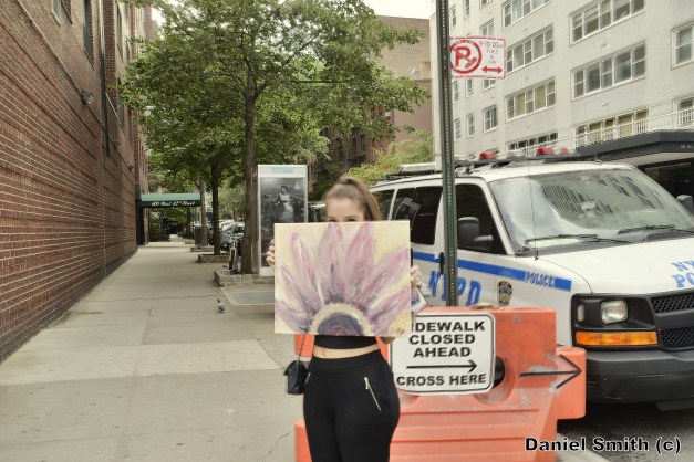 Girl and Her Painting.