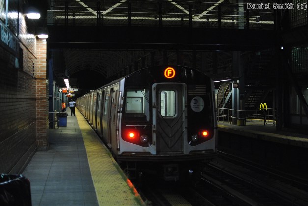 R160B F Train At Coney Island (Alone)