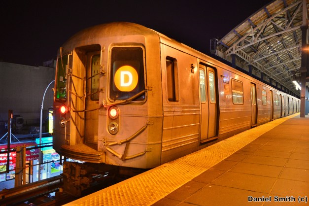 R68 D Train At Coney Island-Stillwell Avenue