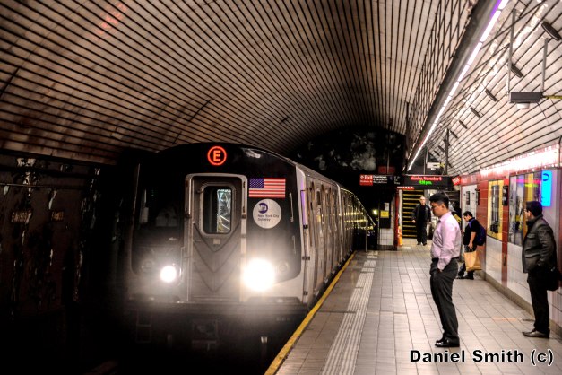 R160 E Train Approaching 5th Avenue-53rd Street