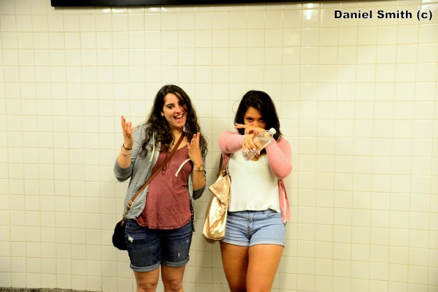 Women At Yankees Stadium - D Train Platform