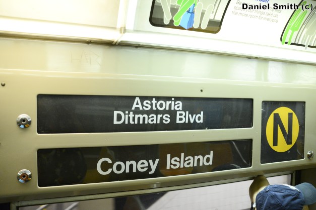 R68 (N) Train Interior Rollsign