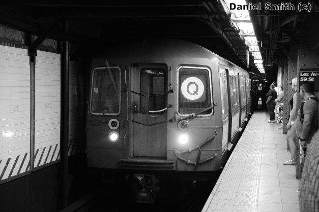 R68 (Q) Train At Lexington Avenue-59th Street