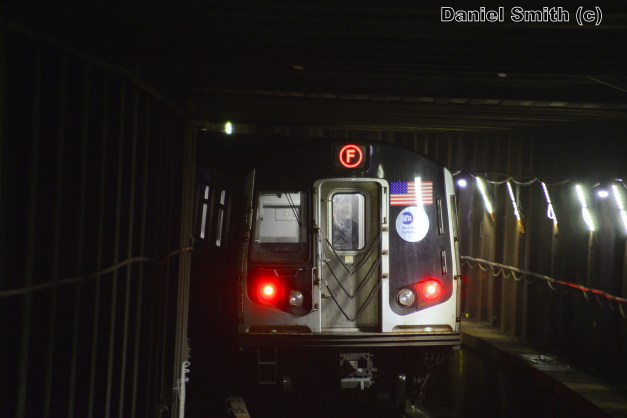 R160 F Train Leaves Grand Avenue