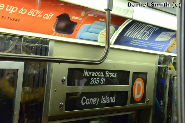 Westinghouse R68 (D) Train Rollsign