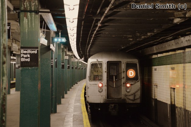 R68 D Train Leaves Bedford Park Blvd