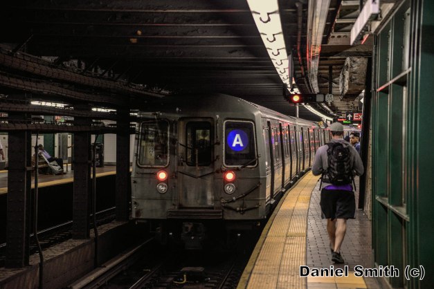 R68 A Train Leaves 125th Street