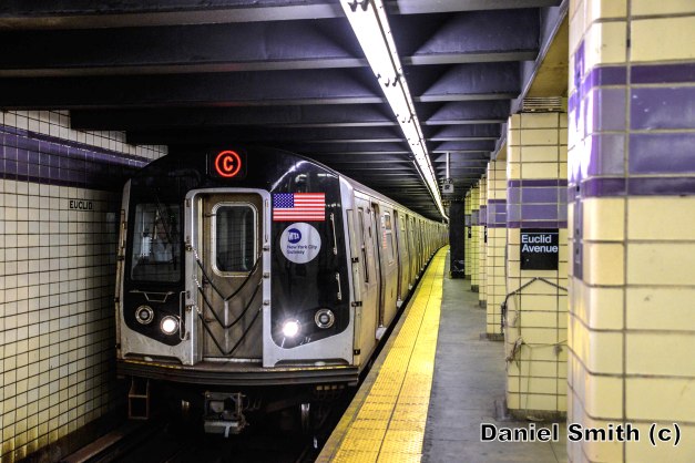 Zach Summer Operating The R160A-1 C Train Approaching Euclid Avenue