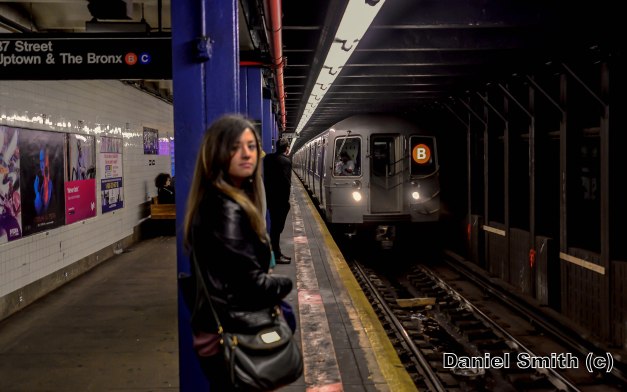 Woman and the B Train At 86th Street