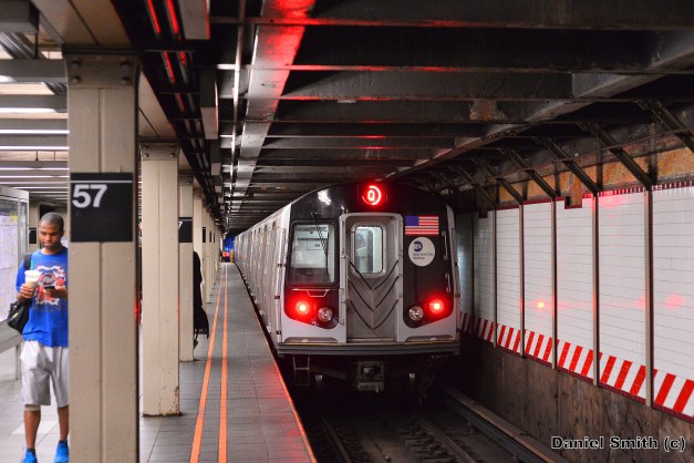 R160B Q Train Leaves 57th Street